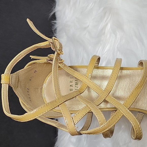 STUART WEITZMANN Nude Colored Strappy Sandals Size 8.5 - Picture 2 of 9